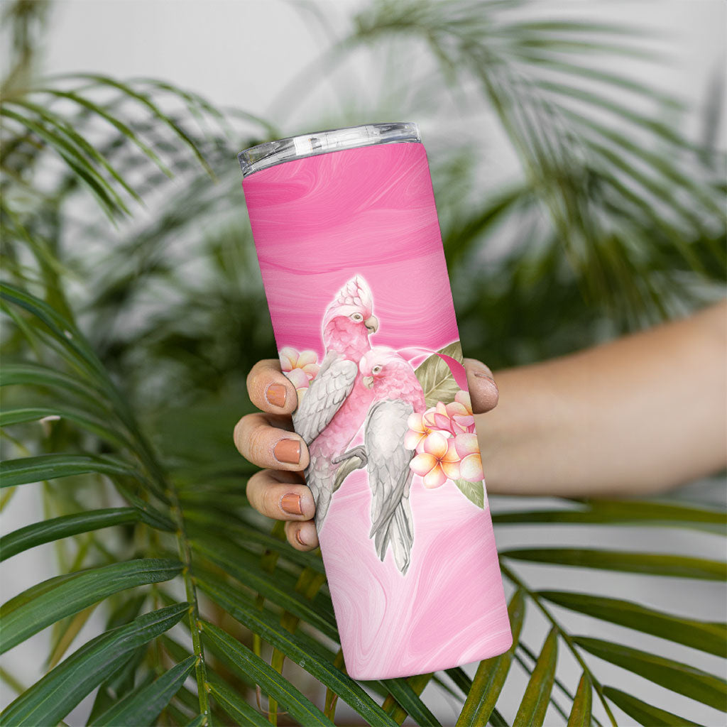 Personalised I Wear Pink For The Fight Skinny Tumbler Australian Breast Cancer Support Spirit