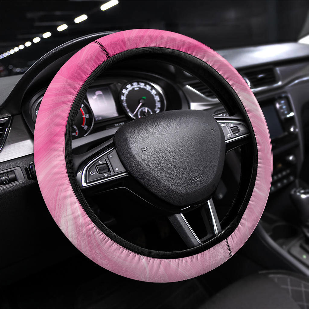 I Wear Pink For The Fight Steering Wheel Cover Australian Breast Cancer Support Spirit