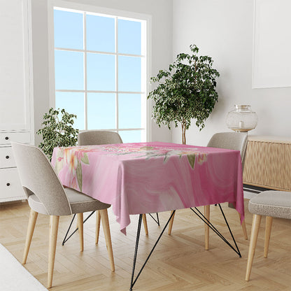 Personalised I Wear Pink For The Fight Tablecloth Australian Breast Cancer Support Spirit
