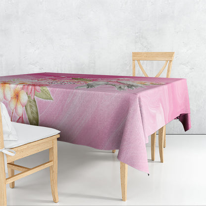 Personalised I Wear Pink For The Fight Tablecloth Australian Breast Cancer Support Spirit