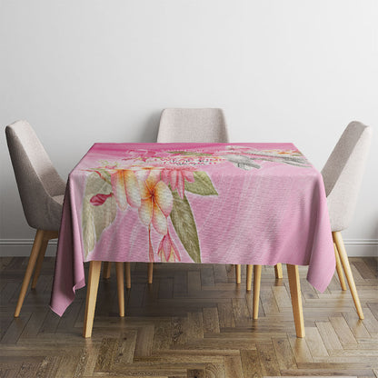 Personalised I Wear Pink For The Fight Tablecloth Australian Breast Cancer Support Spirit