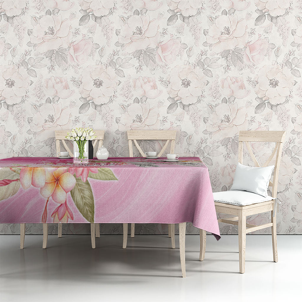 Personalised I Wear Pink For The Fight Tablecloth Australian Breast Cancer Support Spirit