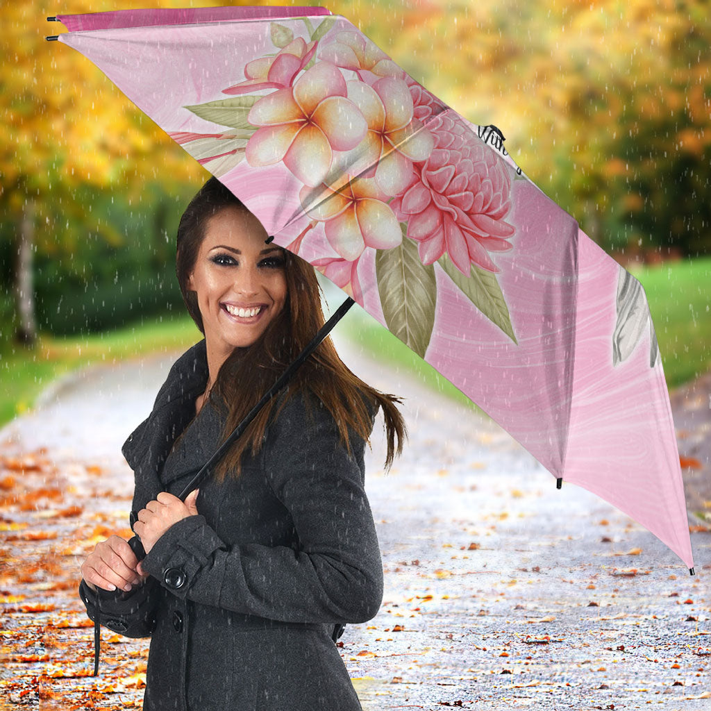 Personalised I Wear Pink For The Fight Umbrella Australian Breast Cancer Support Spirit