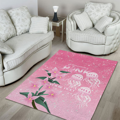 Personalised Pink Boronia of Hope Area Rug Australia’s Fight Against Breast Cancer Support