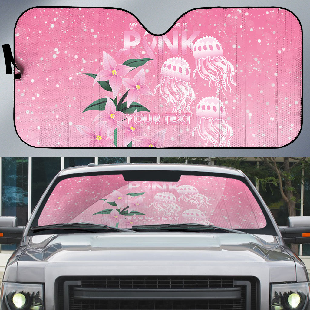 Personalised Pink Boronia of Hope Auto Sun Shade Australia’s Fight Against Breast Cancer Support