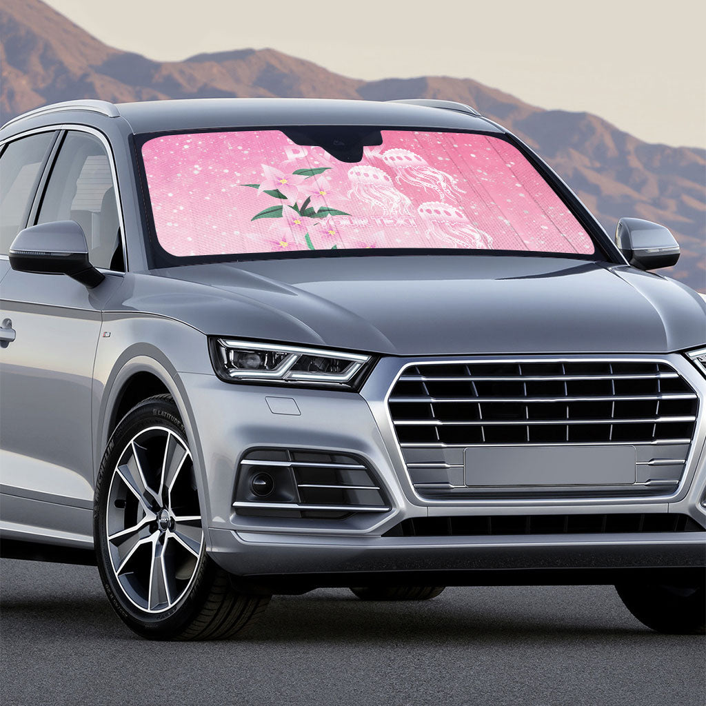 Personalised Pink Boronia of Hope Auto Sun Shade Australia’s Fight Against Breast Cancer Support