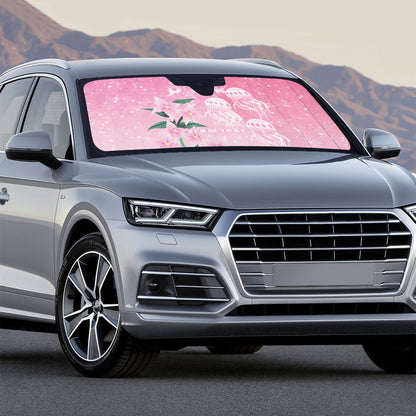 Personalised Pink Boronia of Hope Auto Sun Shade Australia’s Fight Against Breast Cancer Support