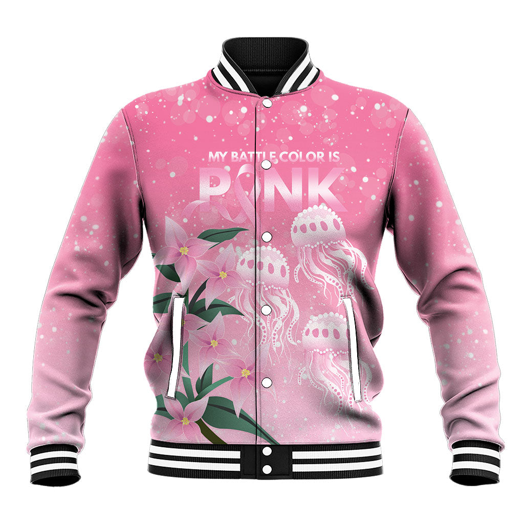 Personalised Pink Boronia of Hope Baseball Jacket Australia’s Fight Against Breast Cancer Support