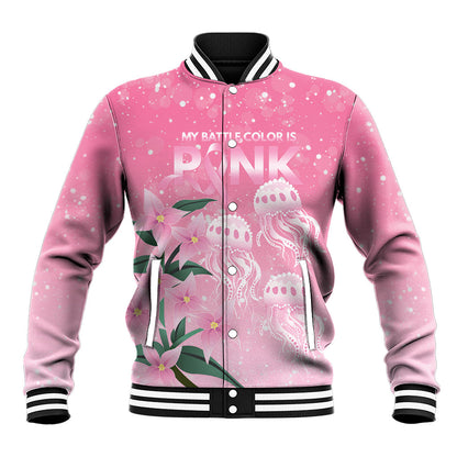 Personalised Pink Boronia of Hope Baseball Jacket Australia’s Fight Against Breast Cancer Support