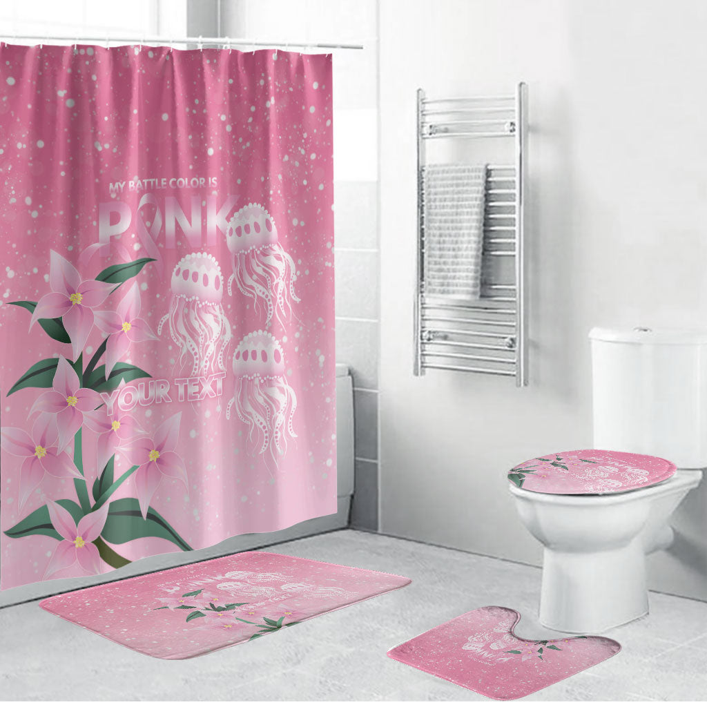 Personalised Pink Boronia of Hope Bathroom Set Australia’s Fight Against Breast Cancer Support