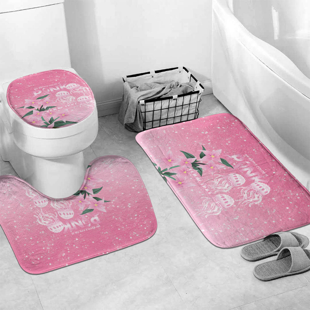 Personalised Pink Boronia of Hope Bathroom Set Australia’s Fight Against Breast Cancer Support