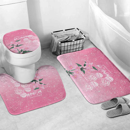 Personalised Pink Boronia of Hope Bathroom Set Australia’s Fight Against Breast Cancer Support