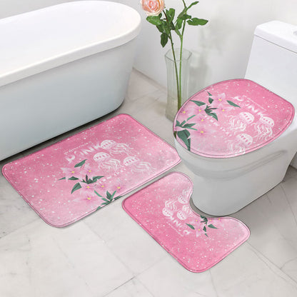 Personalised Pink Boronia of Hope Bathroom Set Australia’s Fight Against Breast Cancer Support
