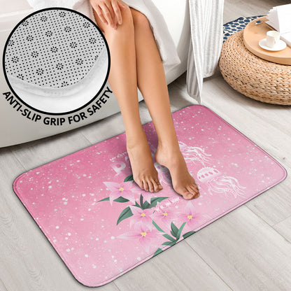 Personalised Pink Boronia of Hope Bathroom Set Australia’s Fight Against Breast Cancer Support