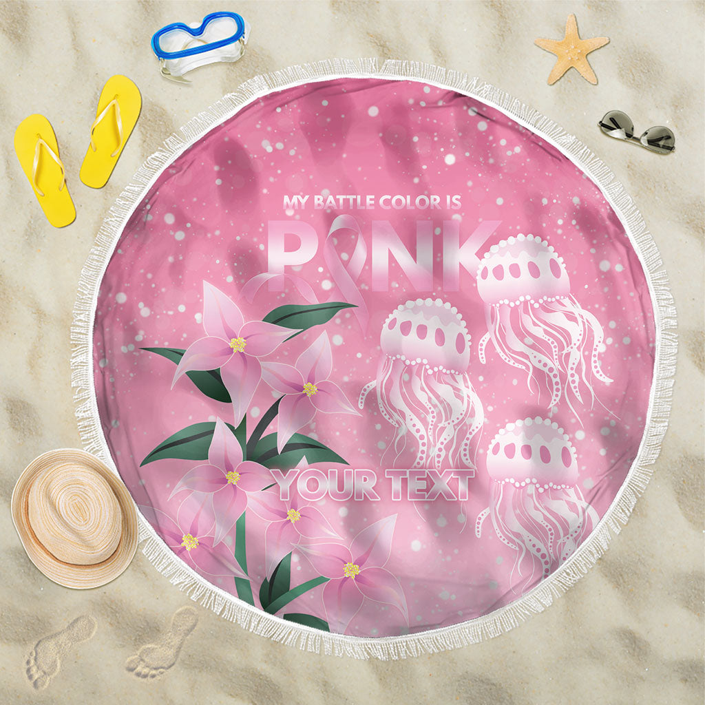 Personalised Pink Boronia of Hope Beach Blanket Australia’s Fight Against Breast Cancer Support