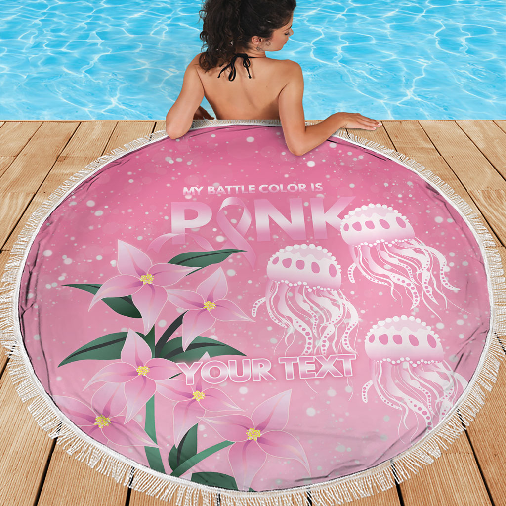 Personalised Pink Boronia of Hope Beach Blanket Australia’s Fight Against Breast Cancer Support