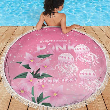 Personalised Pink Boronia of Hope Beach Blanket Australia’s Fight Against Breast Cancer Support