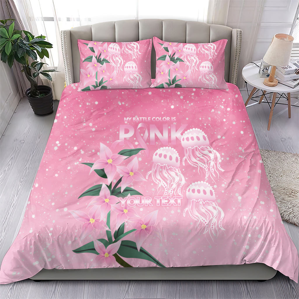 Personalised Pink Boronia of Hope Bedding Set Australia’s Fight Against Breast Cancer Support