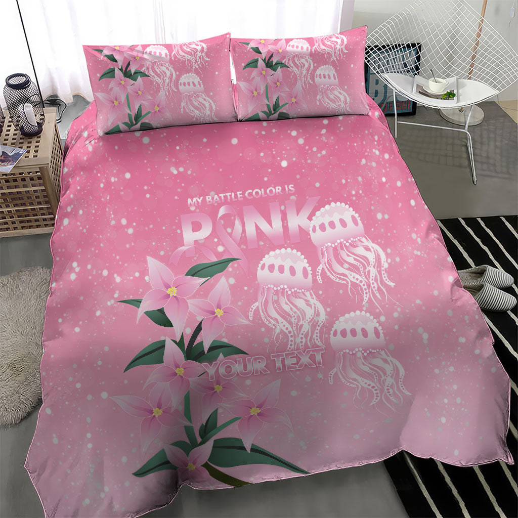 Personalised Pink Boronia of Hope Bedding Set Australia’s Fight Against Breast Cancer Support
