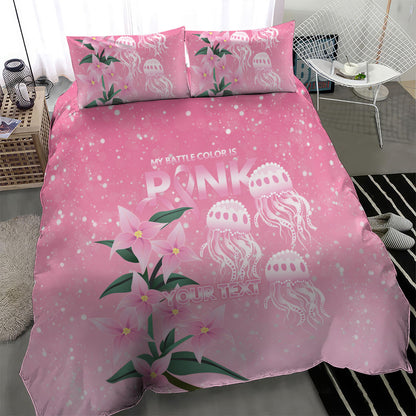 Personalised Pink Boronia of Hope Bedding Set Australia’s Fight Against Breast Cancer Support