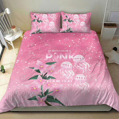 Personalised Pink Boronia of Hope Bedding Set Australia’s Fight Against Breast Cancer Support