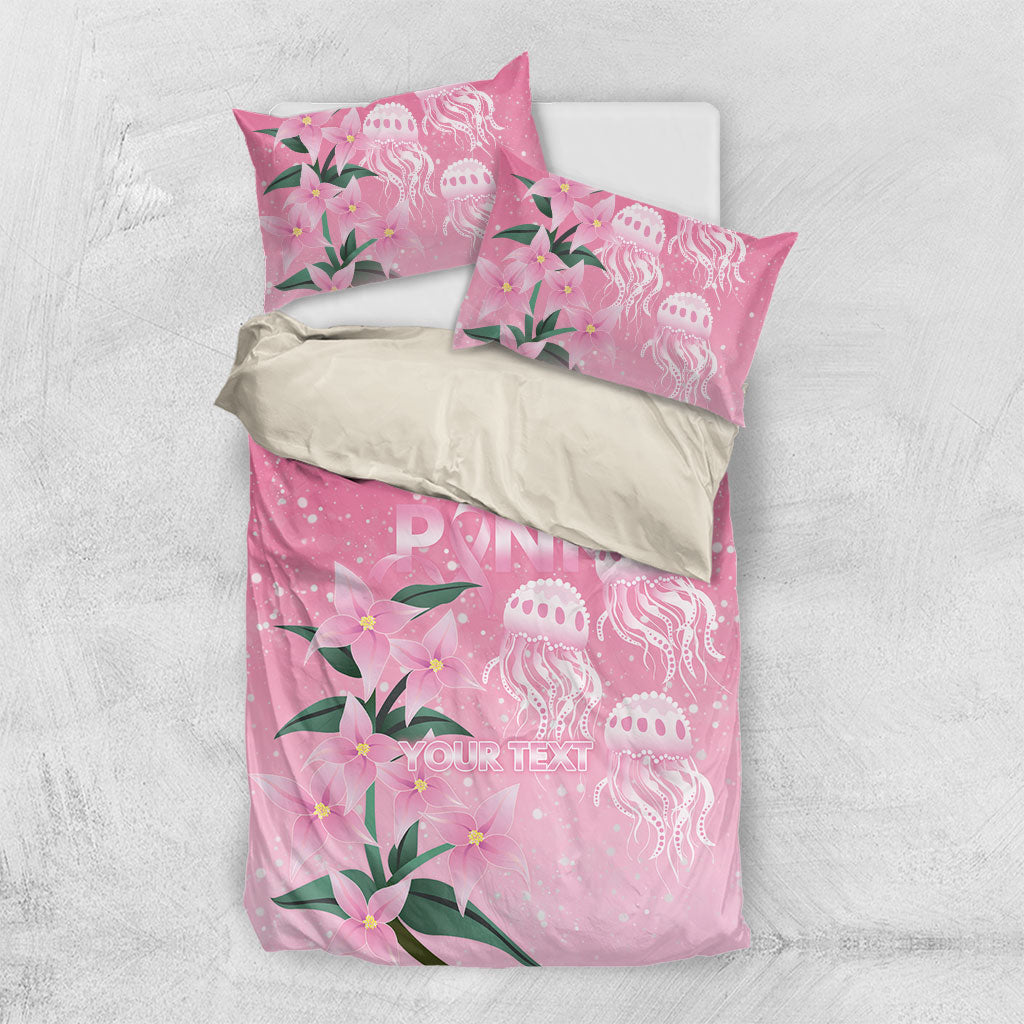 Personalised Pink Boronia of Hope Bedding Set Australia’s Fight Against Breast Cancer Support