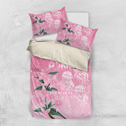 Personalised Pink Boronia of Hope Bedding Set Australia’s Fight Against Breast Cancer Support
