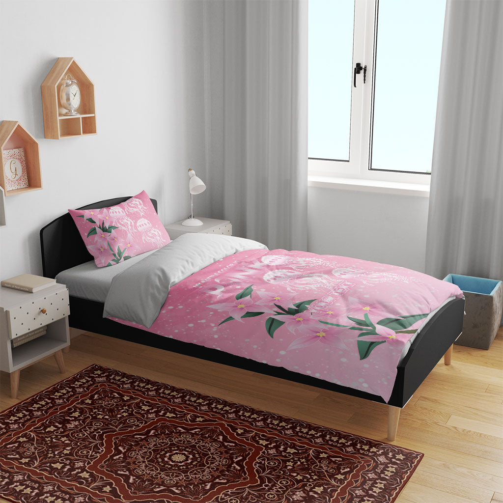 Personalised Pink Boronia of Hope Bedding Set Australia’s Fight Against Breast Cancer Support