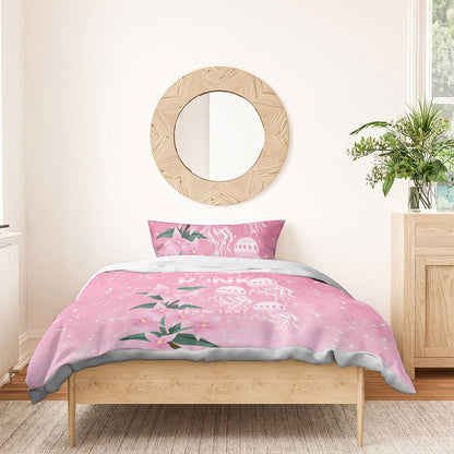 Personalised Pink Boronia of Hope Bedding Set Australia’s Fight Against Breast Cancer Support