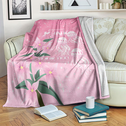 Personalised Pink Boronia of Hope Blanket Australia’s Fight Against Breast Cancer Support