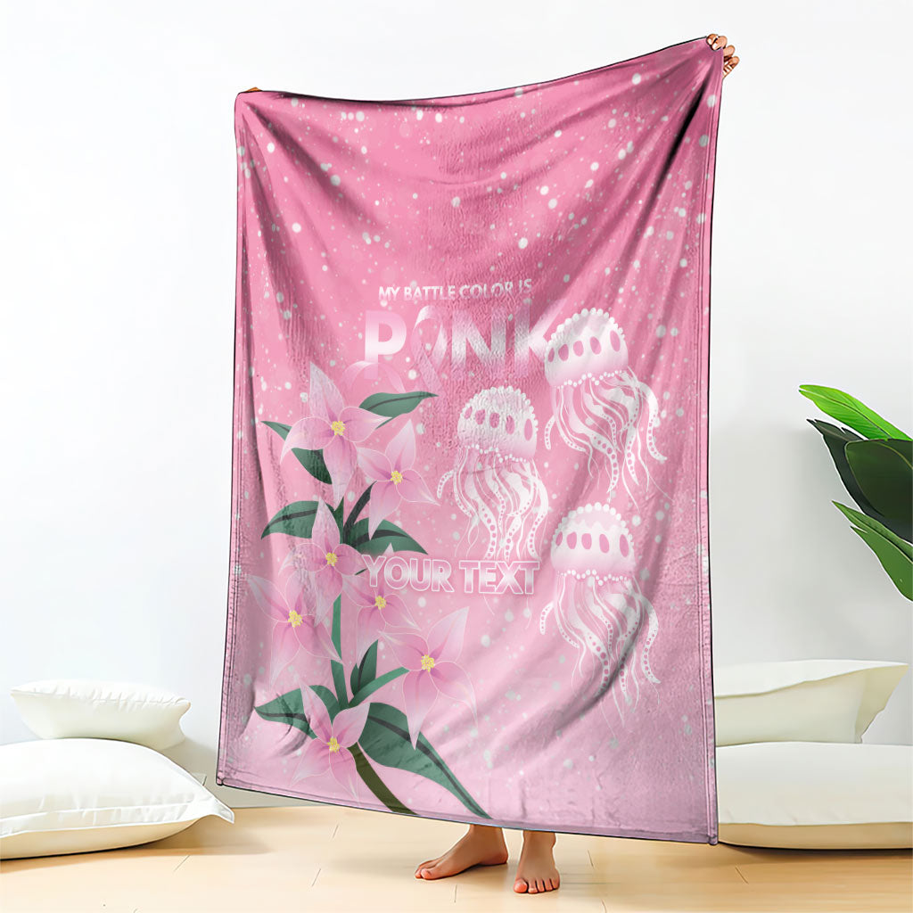 Personalised Pink Boronia of Hope Blanket Australia’s Fight Against Breast Cancer Support