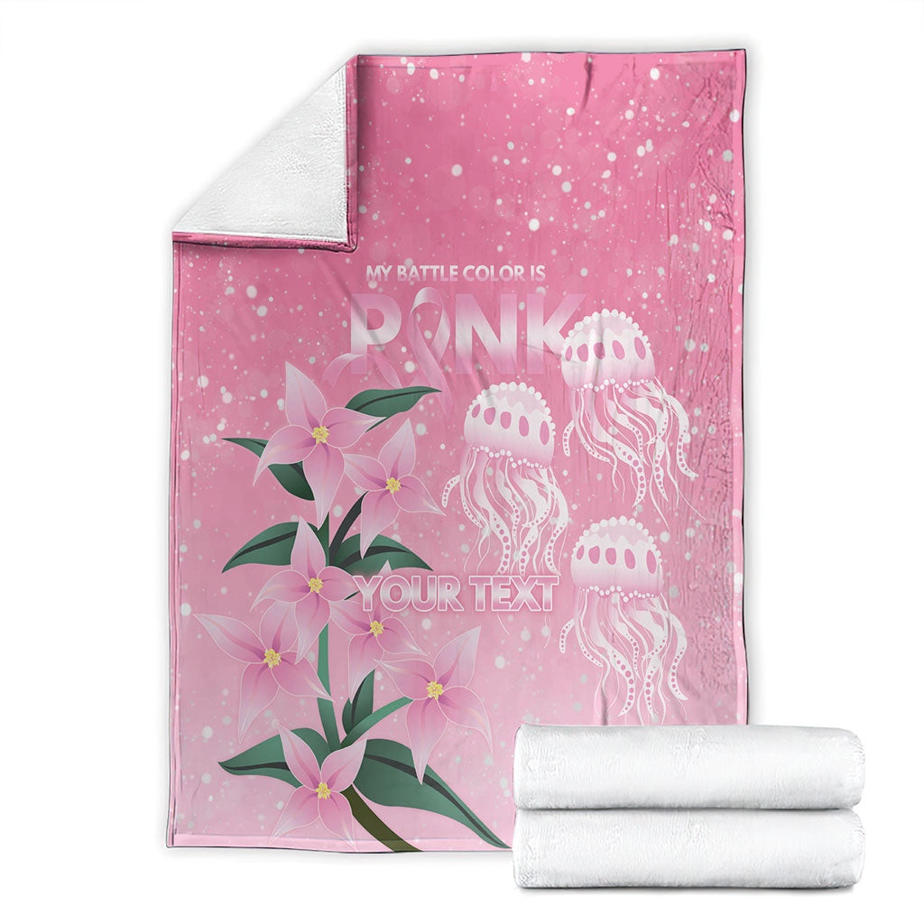 Personalised Pink Boronia of Hope Blanket Australia’s Fight Against Breast Cancer Support