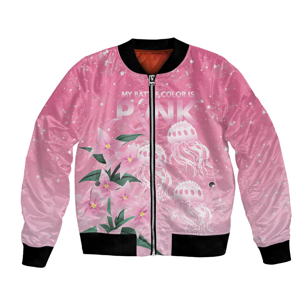 Personalised Pink Boronia of Hope Bomber Jacket Australia’s Fight Against Breast Cancer Support