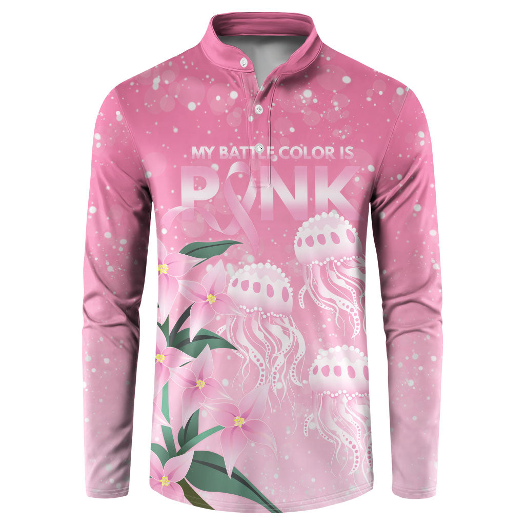 Personalised Pink Boronia of Hope Button Sweatshirt Australia’s Fight Against Breast Cancer Support
