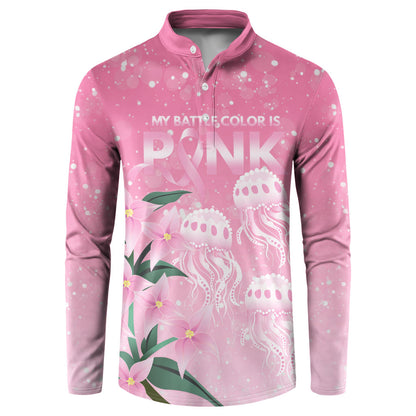Personalised Pink Boronia of Hope Button Sweatshirt Australia’s Fight Against Breast Cancer Support
