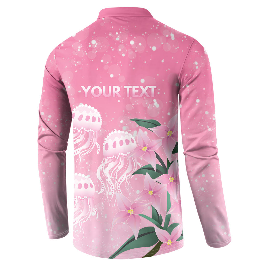 Personalised Pink Boronia of Hope Button Sweatshirt Australia’s Fight Against Breast Cancer Support