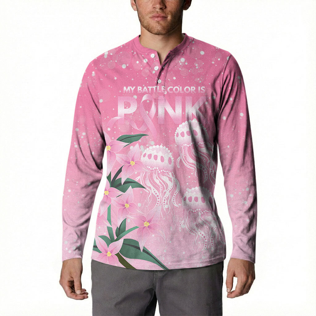Personalised Pink Boronia of Hope Button Sweatshirt Australia’s Fight Against Breast Cancer Support
