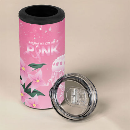 Personalised Pink Boronia of Hope 4 in 1 Can Cooler Tumbler Australia’s Fight Against Breast Cancer Support