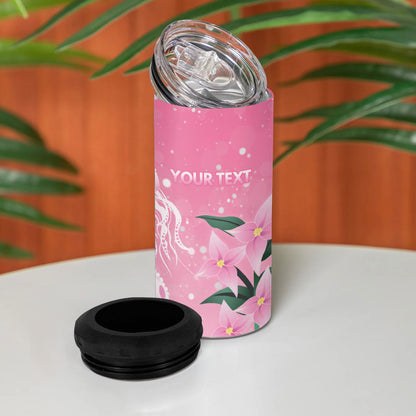 Personalised Pink Boronia of Hope 4 in 1 Can Cooler Tumbler Australia’s Fight Against Breast Cancer Support