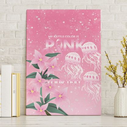 Personalised Pink Boronia of Hope Canvas Wall Art Australia’s Fight Against Breast Cancer Support