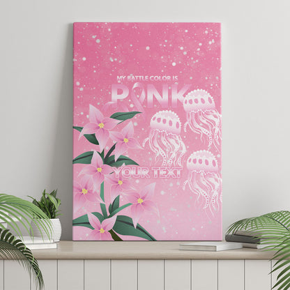 Personalised Pink Boronia of Hope Canvas Wall Art Australia’s Fight Against Breast Cancer Support