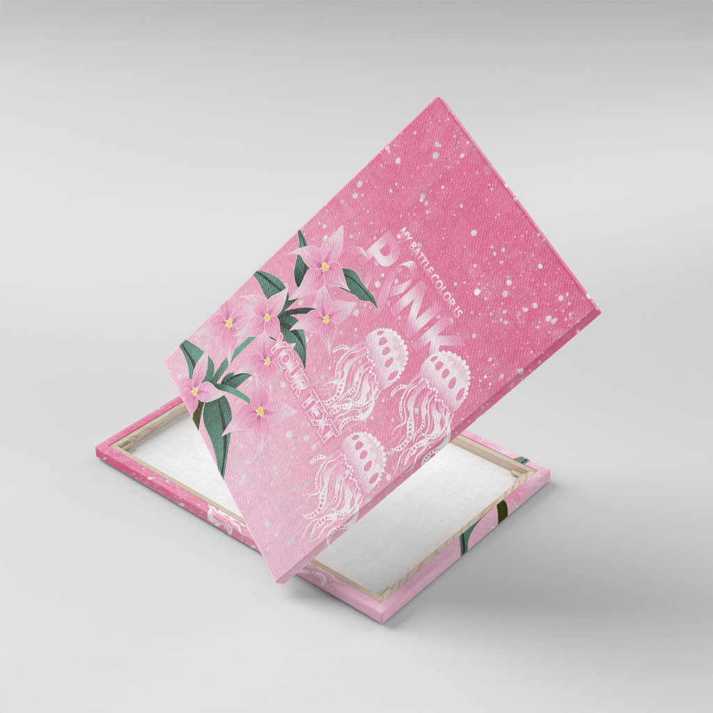 Personalised Pink Boronia of Hope Canvas Wall Art Australia’s Fight Against Breast Cancer Support