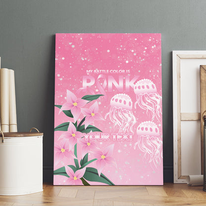Personalised Pink Boronia of Hope Canvas Wall Art Australia’s Fight Against Breast Cancer Support