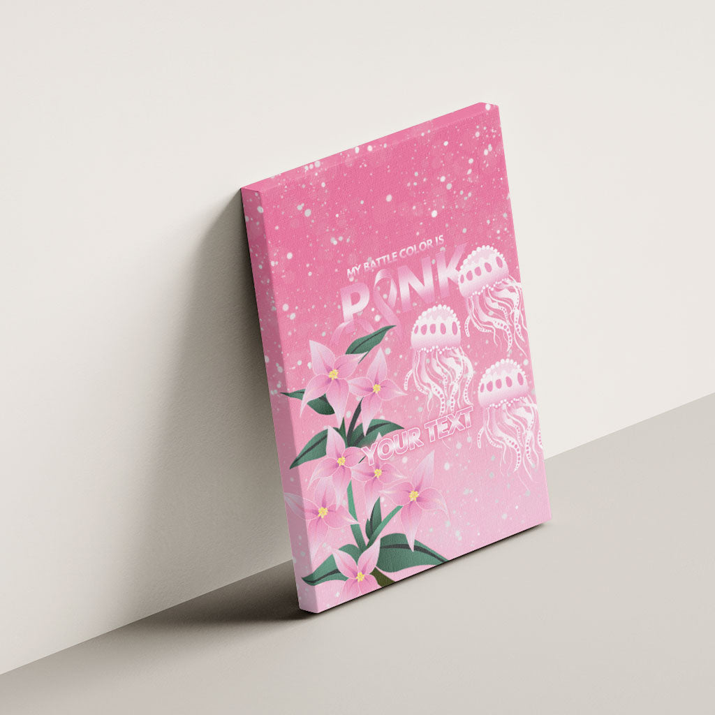 Personalised Pink Boronia of Hope Canvas Wall Art Australia’s Fight Against Breast Cancer Support