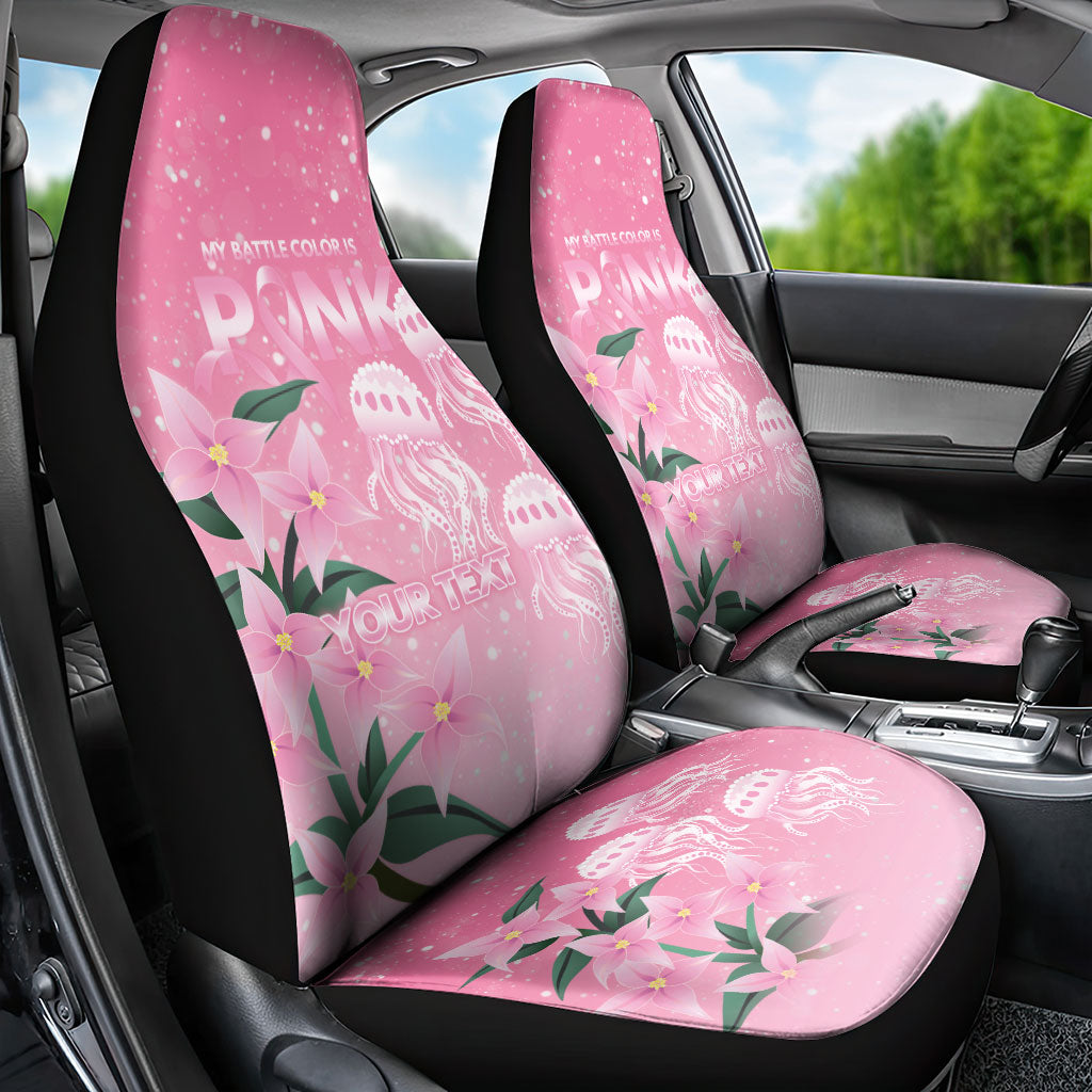 Personalised Pink Boronia of Hope Car Seat Cover Australia’s Fight Against Breast Cancer Support