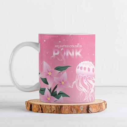 Personalised Pink Boronia of Hope Ceramic Mug Australia’s Fight Against Breast Cancer Support