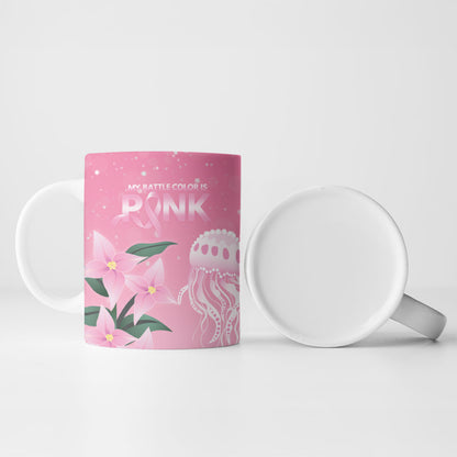 Personalised Pink Boronia of Hope Ceramic Mug Australia’s Fight Against Breast Cancer Support