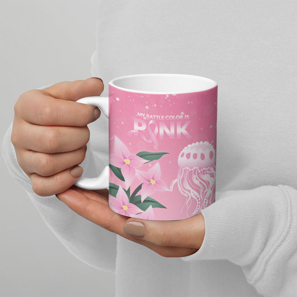 Personalised Pink Boronia of Hope Ceramic Mug Australia’s Fight Against Breast Cancer Support
