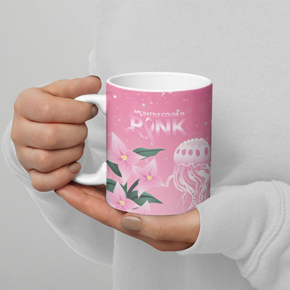 Personalised Pink Boronia of Hope Ceramic Mug Australia’s Fight Against Breast Cancer Support