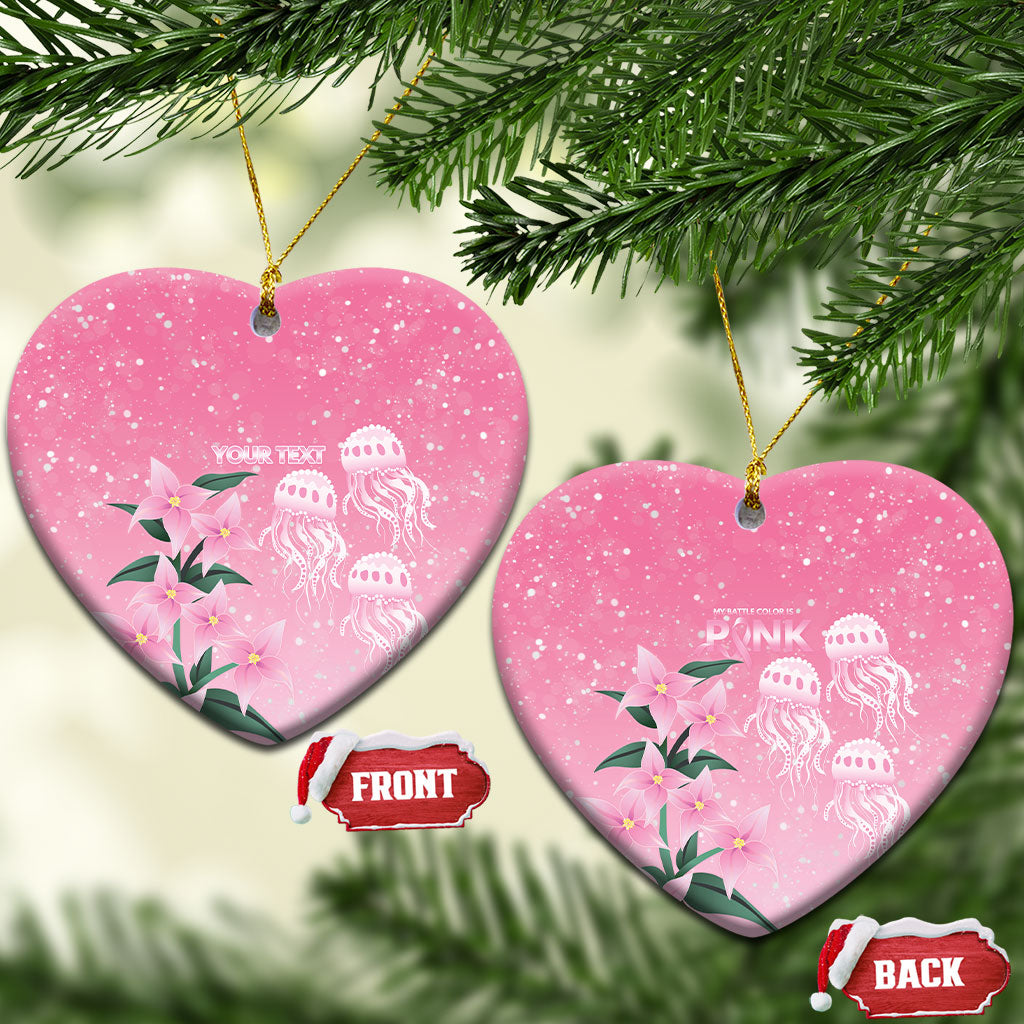 Personalised Pink Boronia of Hope Ceramic Ornament Australia’s Fight Against Breast Cancer Support